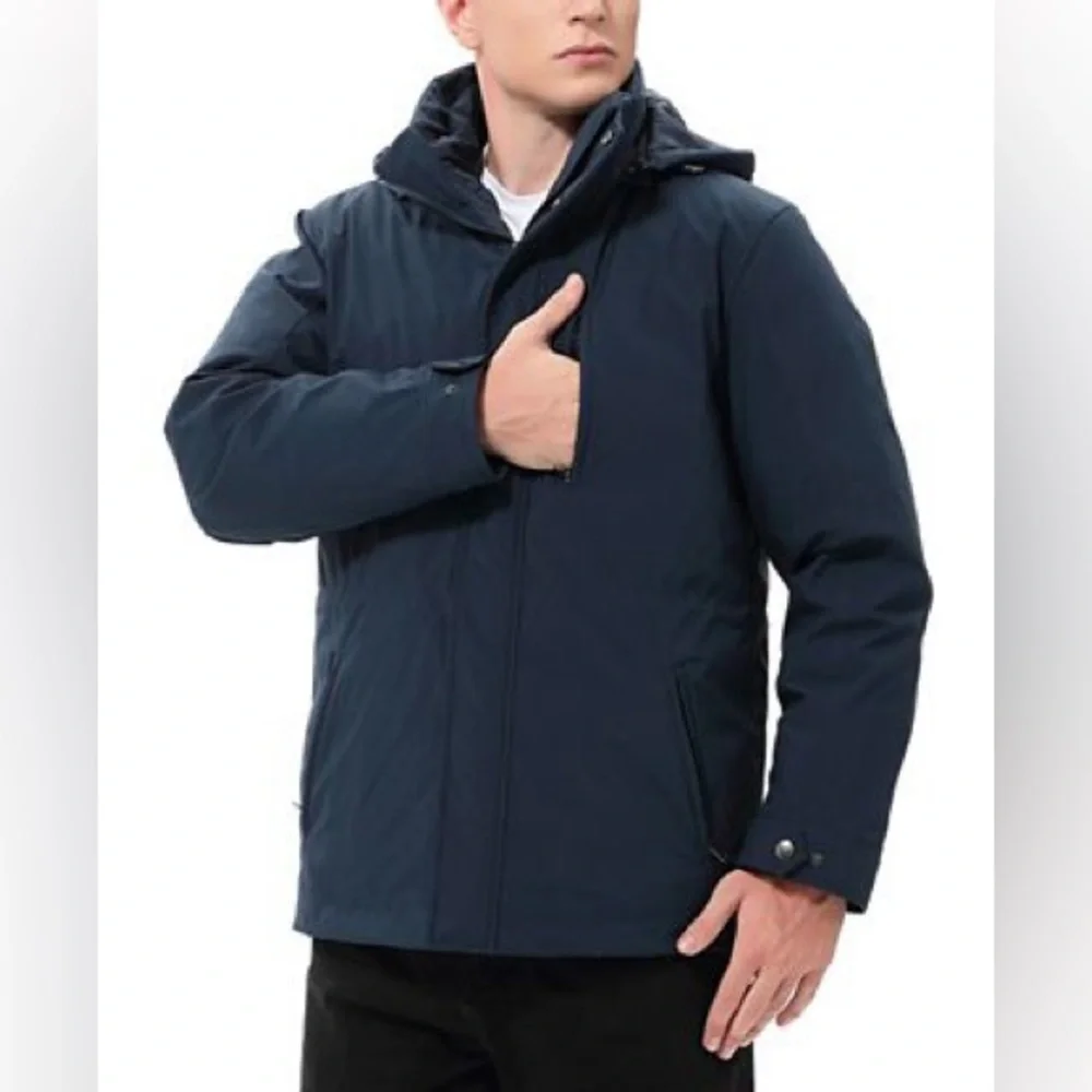 Bugatchi Dark Blue Performance Jacket - Picture 1 of 11